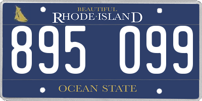 RI license plate 895099