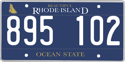 RI license plate 895102