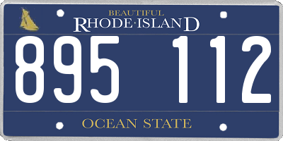 RI license plate 895112