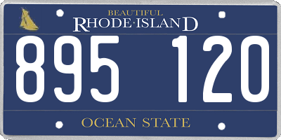 RI license plate 895120