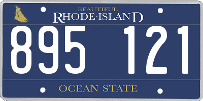 RI license plate 895121
