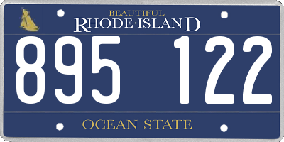 RI license plate 895122