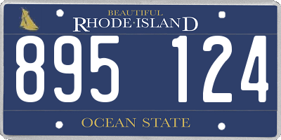 RI license plate 895124