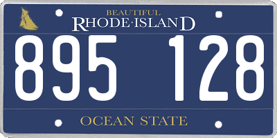 RI license plate 895128