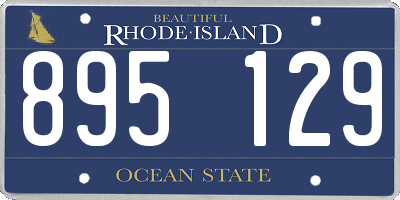 RI license plate 895129