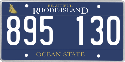 RI license plate 895130