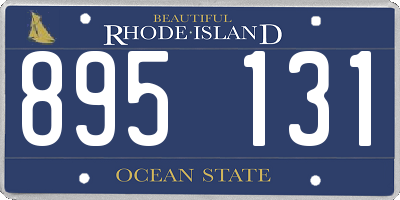 RI license plate 895131