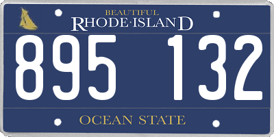RI license plate 895132