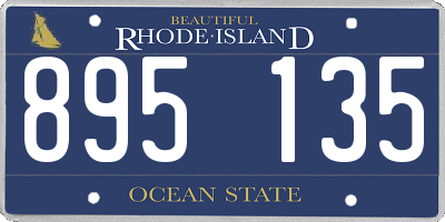 RI license plate 895135