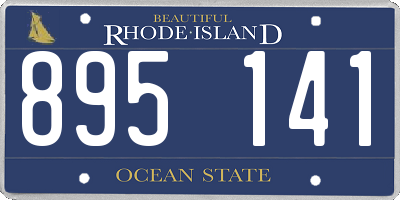 RI license plate 895141