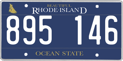 RI license plate 895146