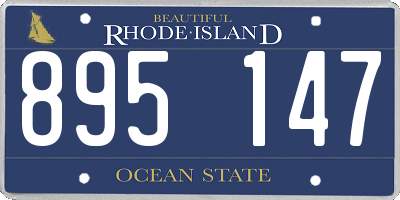 RI license plate 895147