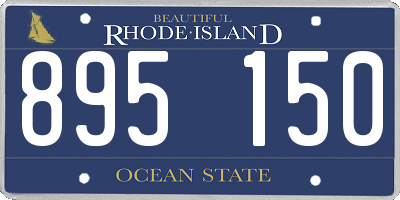 RI license plate 895150