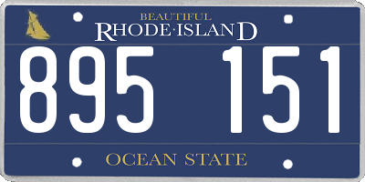 RI license plate 895151