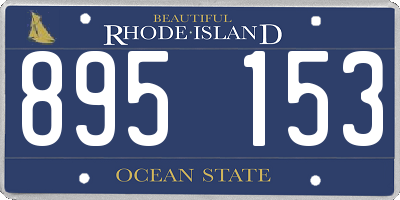 RI license plate 895153