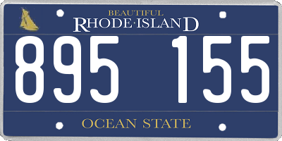 RI license plate 895155