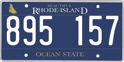RI license plate 895157