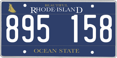 RI license plate 895158