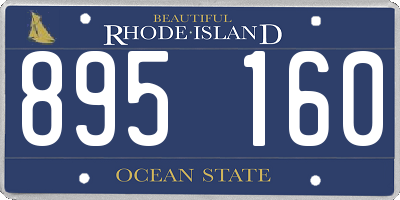 RI license plate 895160