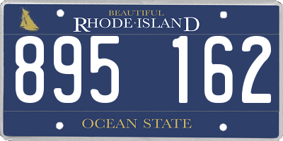 RI license plate 895162