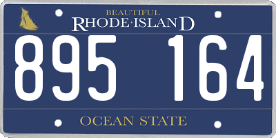 RI license plate 895164