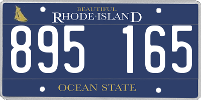 RI license plate 895165