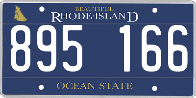 RI license plate 895166