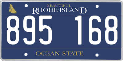 RI license plate 895168