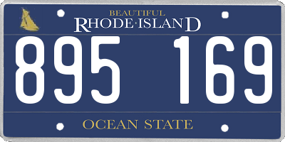 RI license plate 895169
