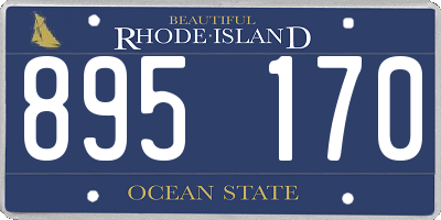 RI license plate 895170