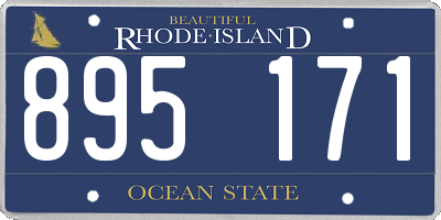 RI license plate 895171