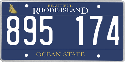 RI license plate 895174