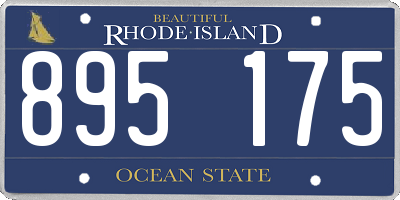 RI license plate 895175