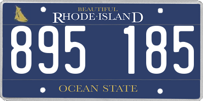RI license plate 895185