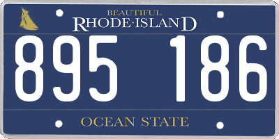 RI license plate 895186
