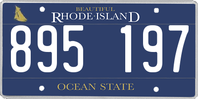 RI license plate 895197