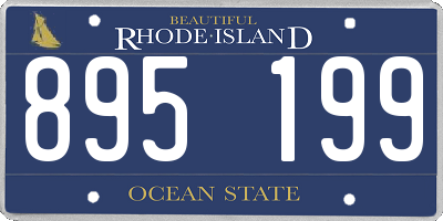 RI license plate 895199
