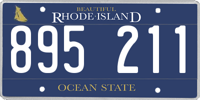 RI license plate 895211