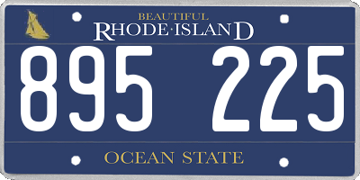 RI license plate 895225
