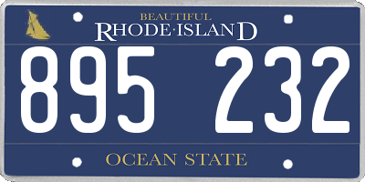 RI license plate 895232