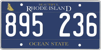 RI license plate 895236