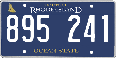 RI license plate 895241