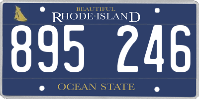 RI license plate 895246