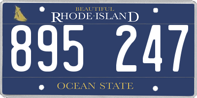 RI license plate 895247