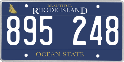 RI license plate 895248