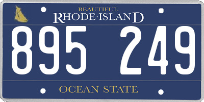 RI license plate 895249