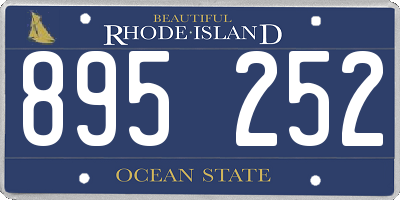 RI license plate 895252