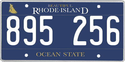 RI license plate 895256