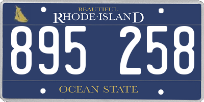 RI license plate 895258