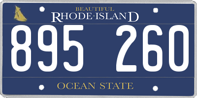 RI license plate 895260